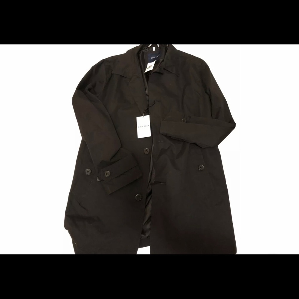 Cole Haan black trench coat